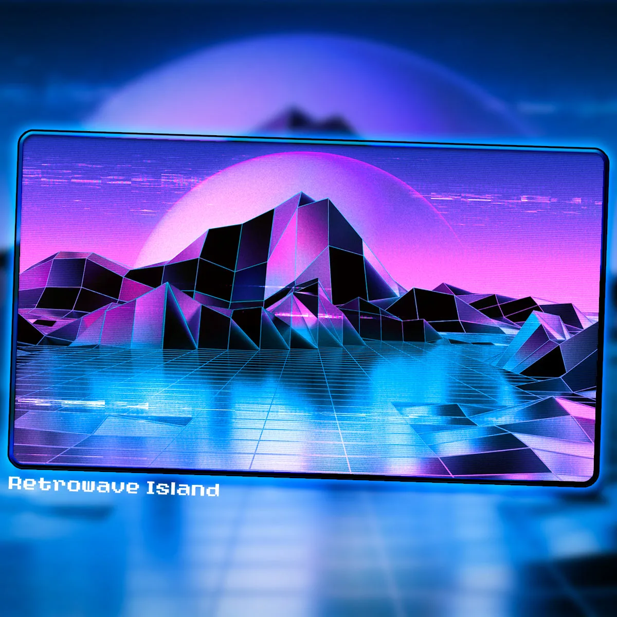 Retrowave Island - 1UP Premium Playmat