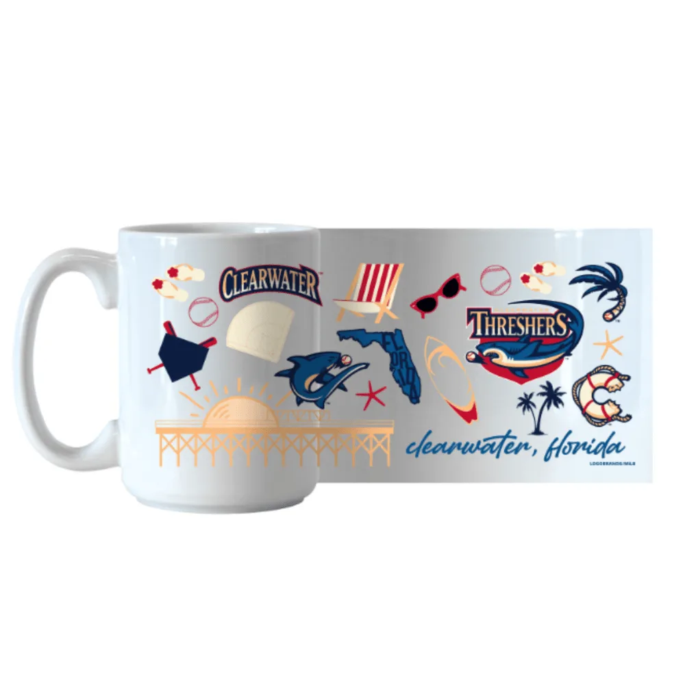 كوب شعار فريق Clearwater Threshers من ماركة Logo Brands