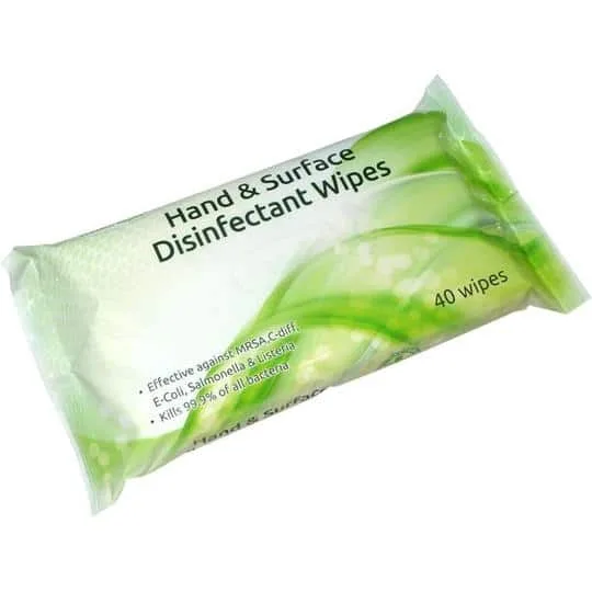 Surface Disinfectant Wipe Packets – 16×40