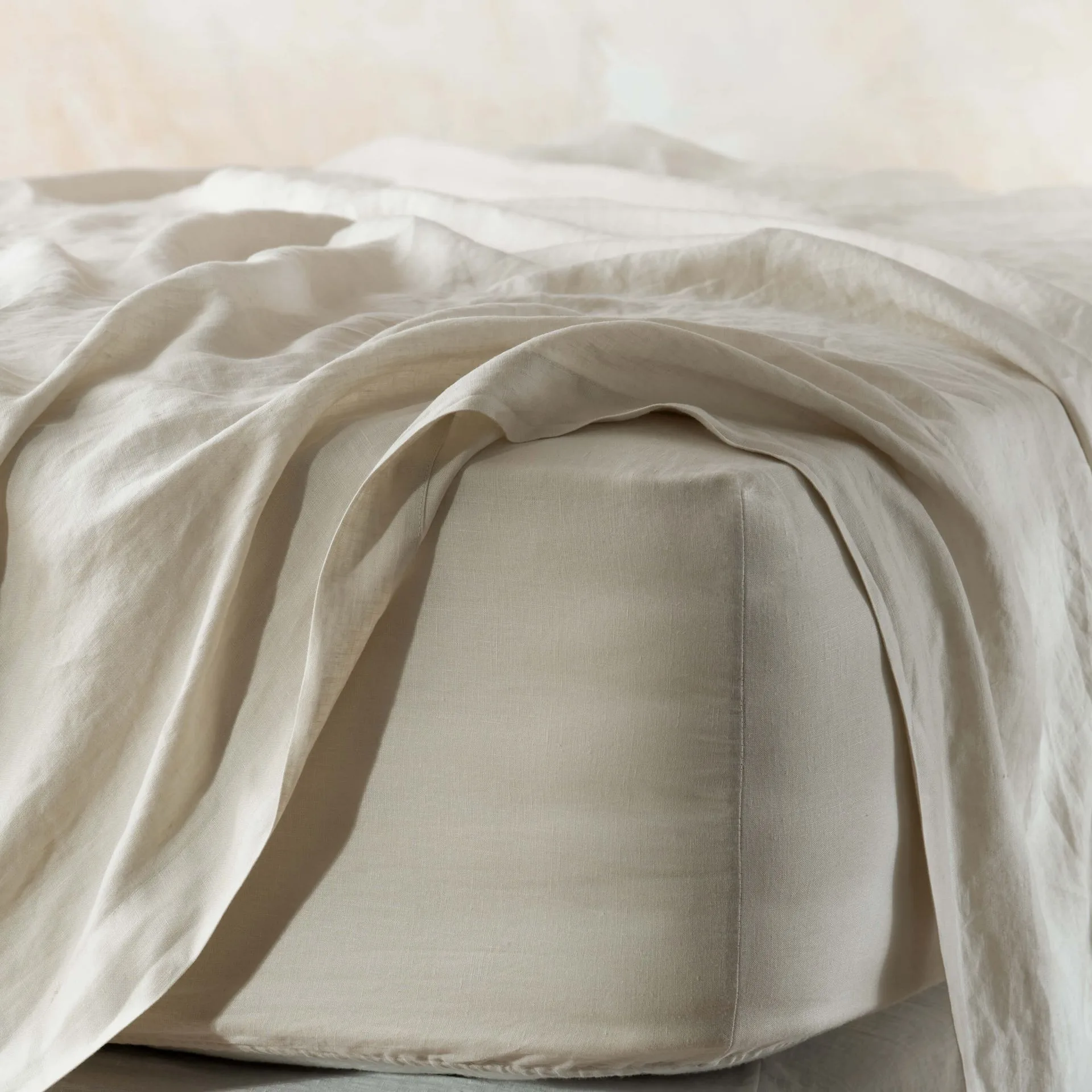 Natural French Linen Flat Sheet