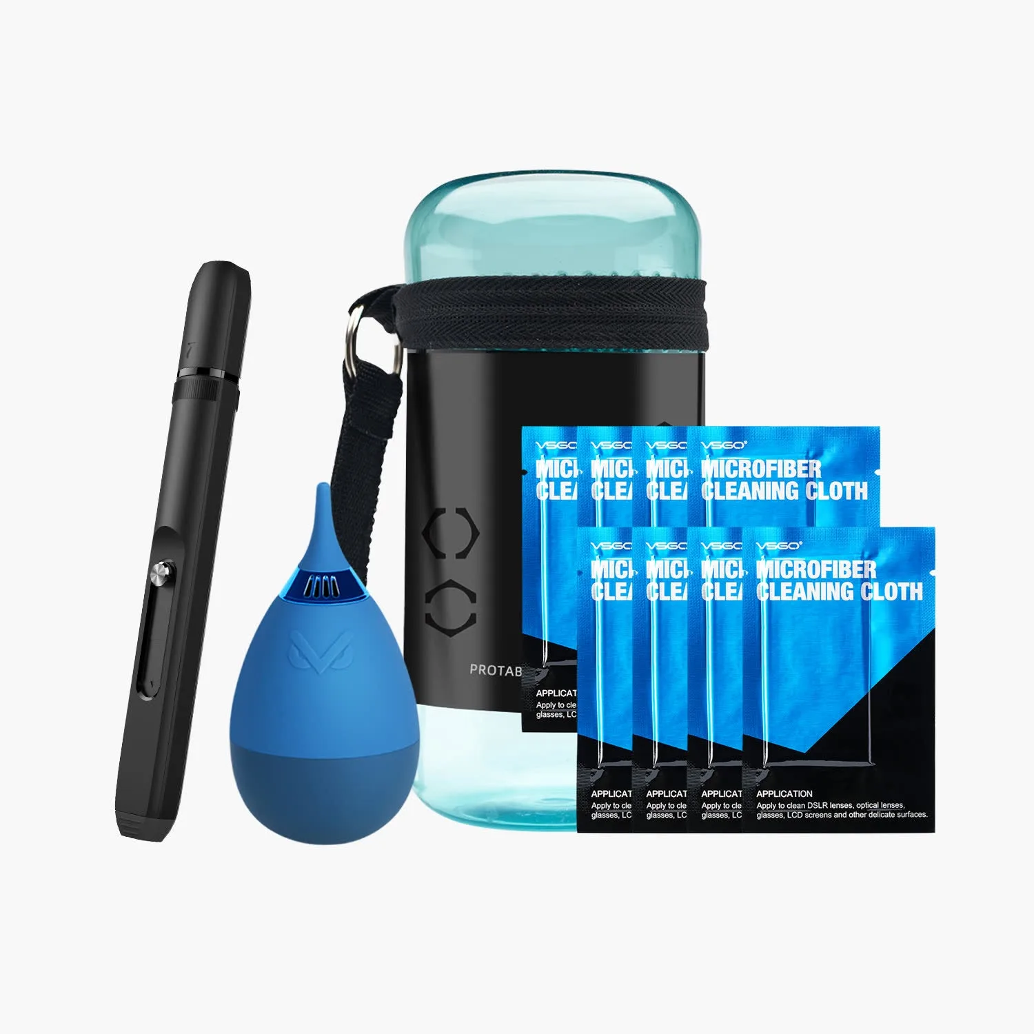 Cómo limpiar el objetivo de la cámara con un kit 11 en 1