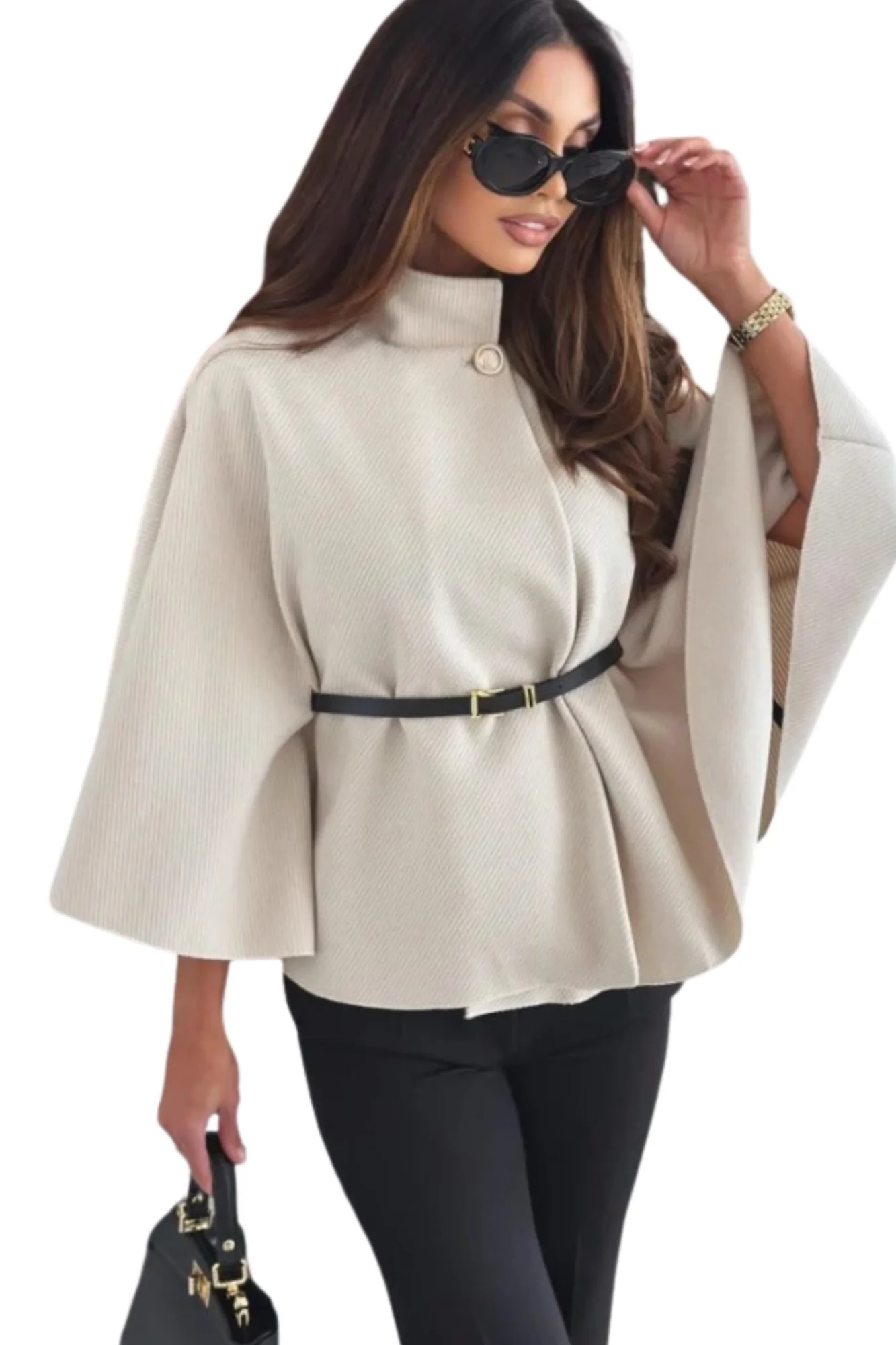 How to Style a Belted Cape Coat for Winter