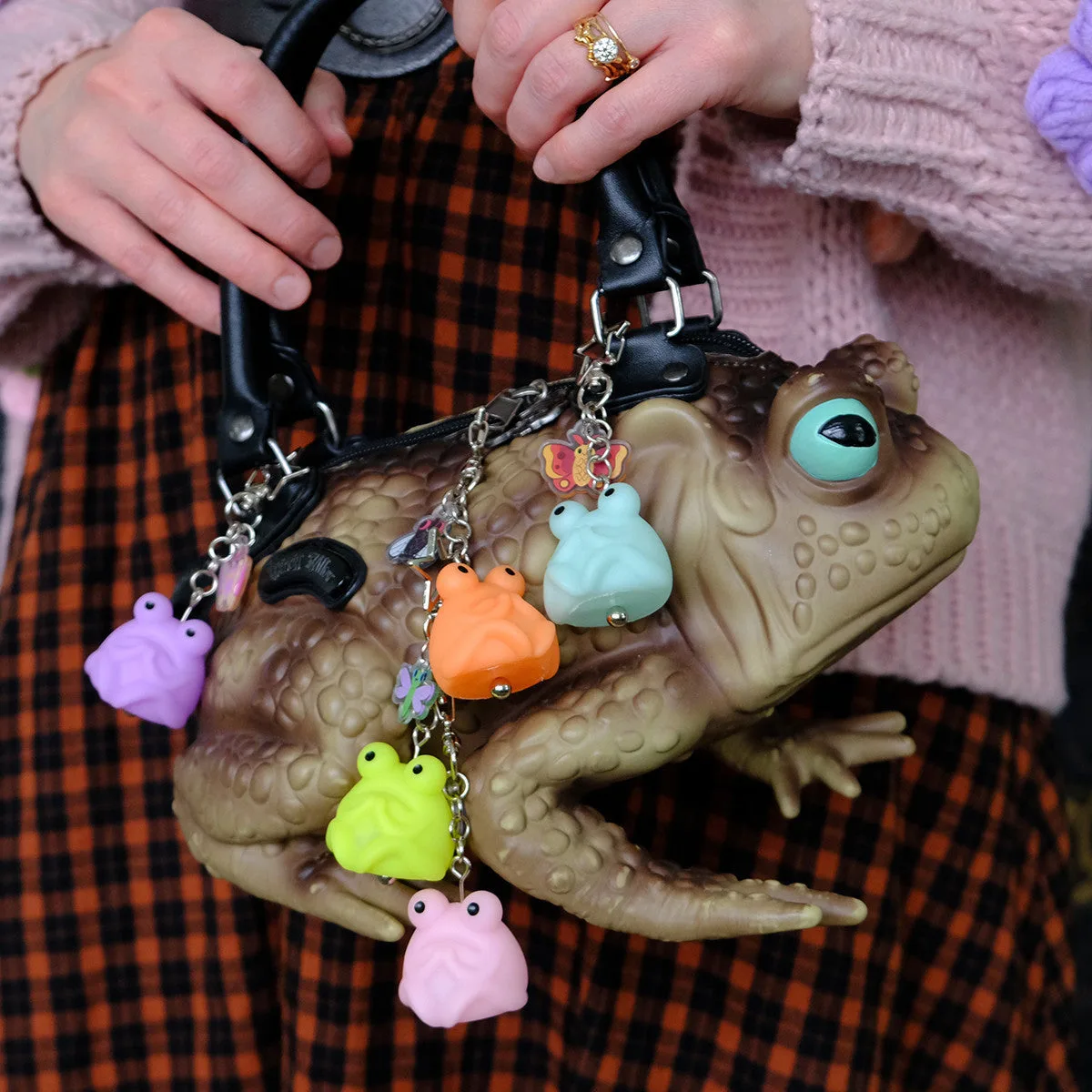 Fruggie the Toad Bag & Key Charms by Horrible Adorables