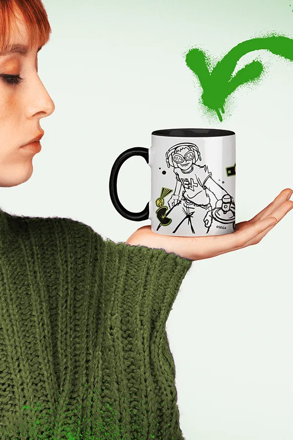 Tazza Jet Set Radio Beat e Gum: design e uso quotidiano