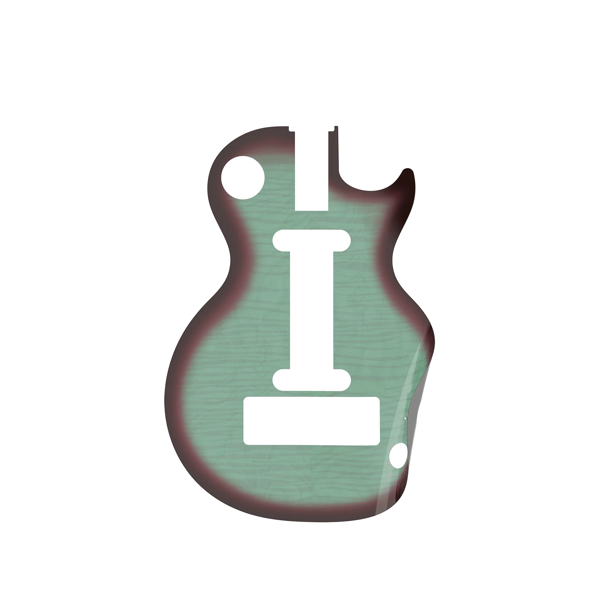 Instalar skin CRKD Gibson Les Paul Aqua Fade
