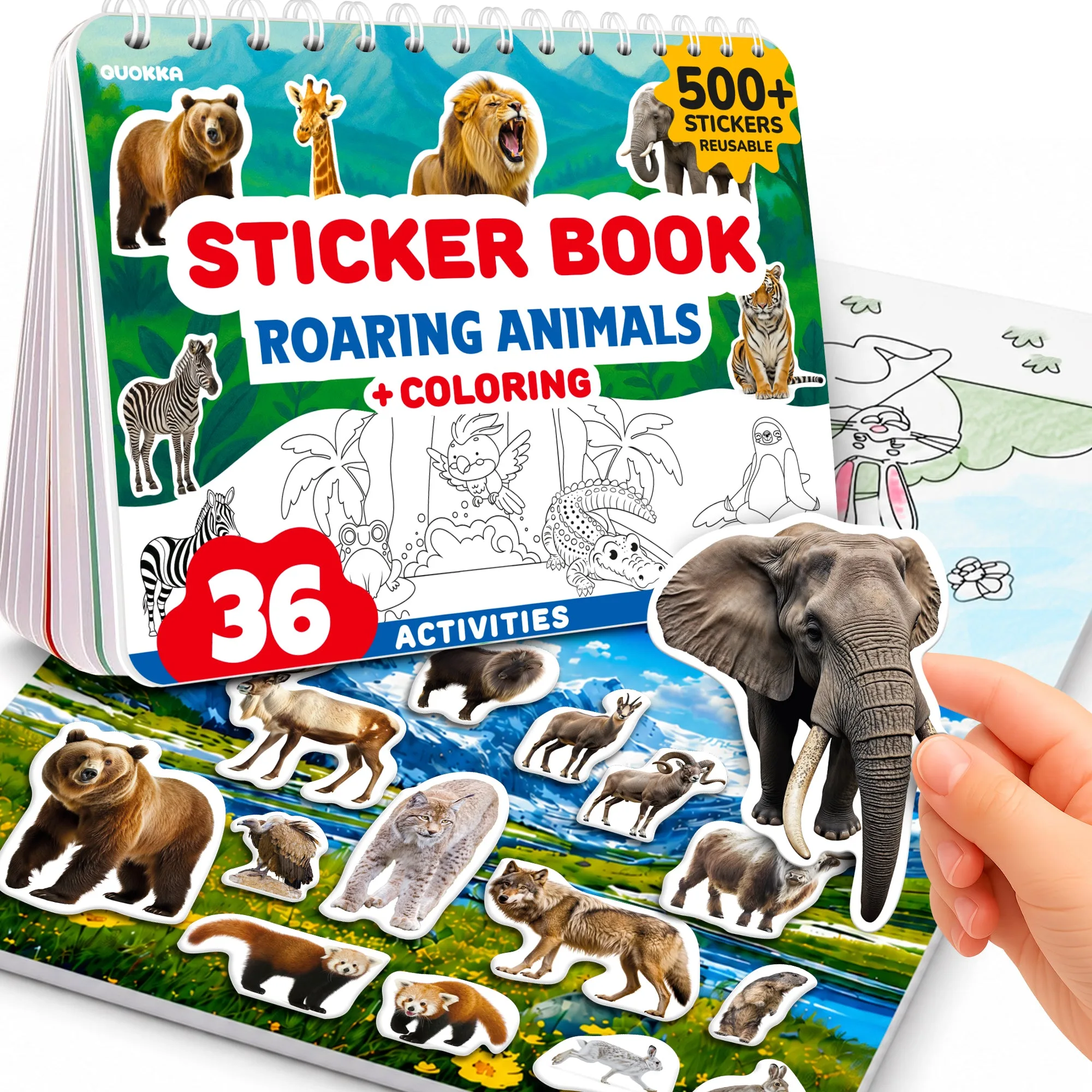 Wilddierenstickeralbum: creatieve speelideeën voor kinderen