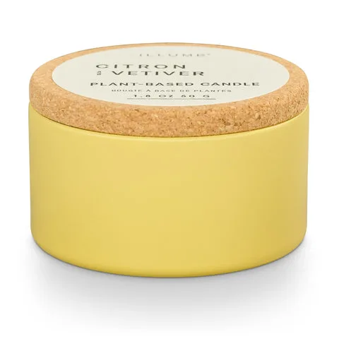 Citron and Vetiver Cork Tin Candle