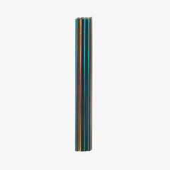 Stainless Steel Straight Straw 8 5 4 Pack Rainbow