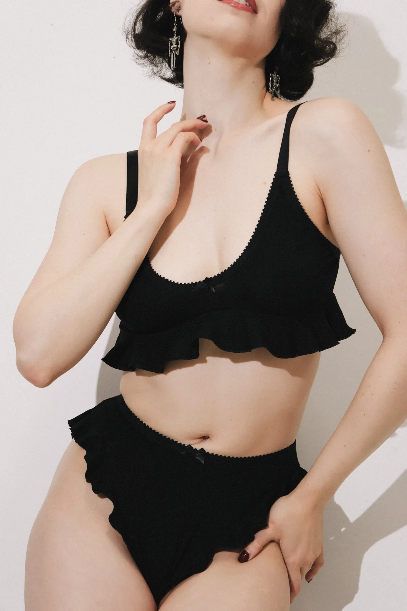 Mary Celeste Cami Black Modal Jersey