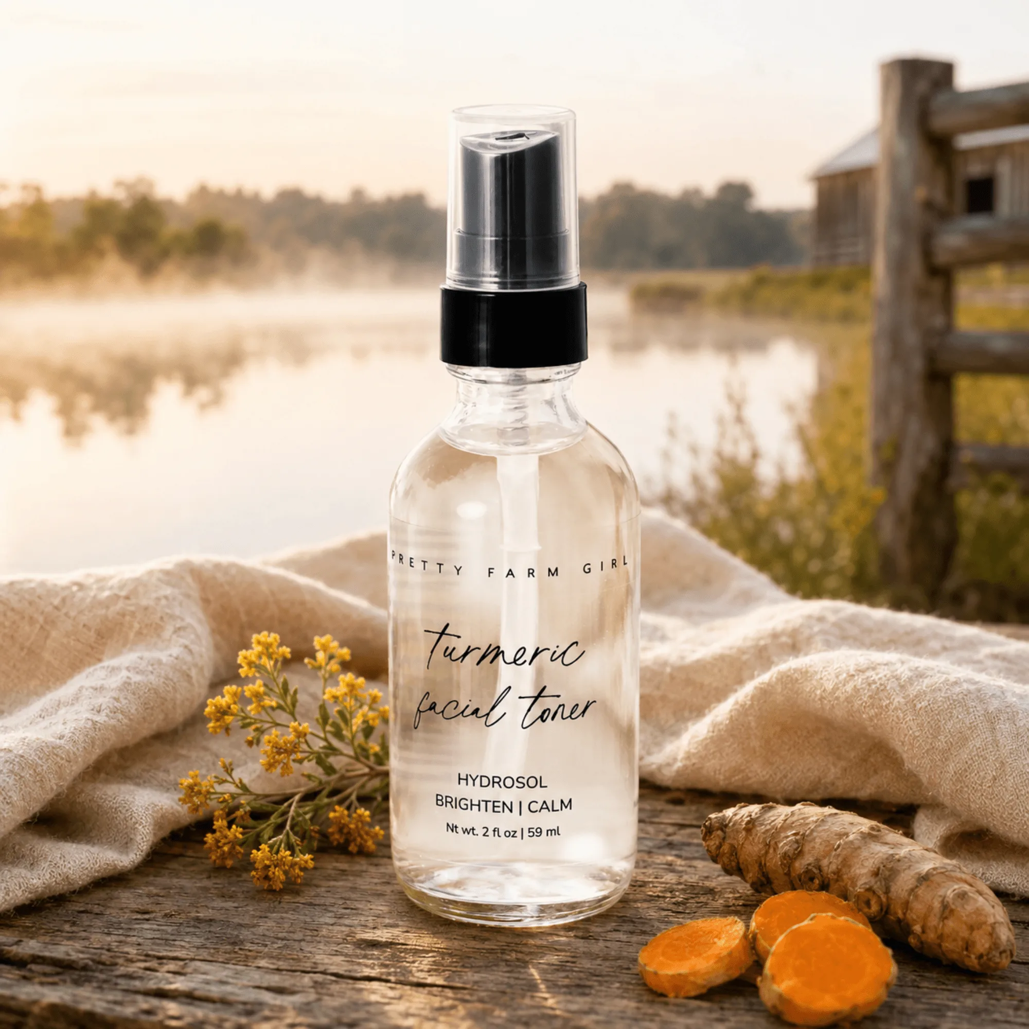 Organic Turmeric Facial Toner for Evening Skin Tone