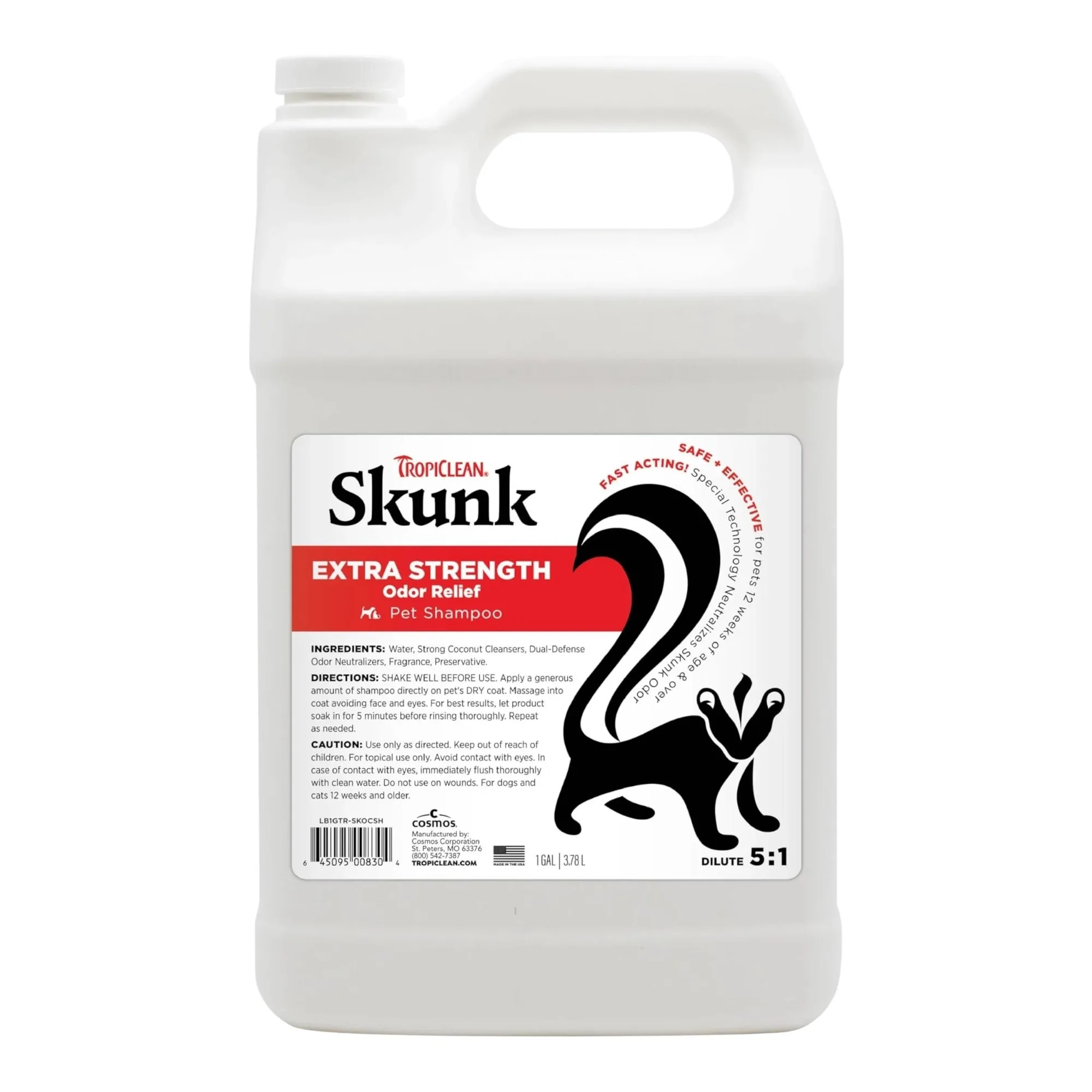 Shampooing Tropiclean Skunk Odor Control
