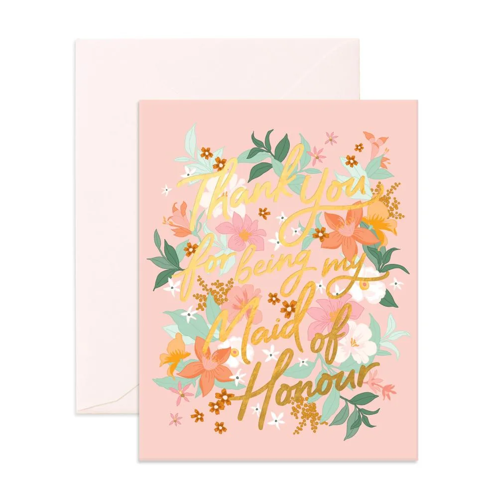 Thank You Maid Bohemia Greeting Card