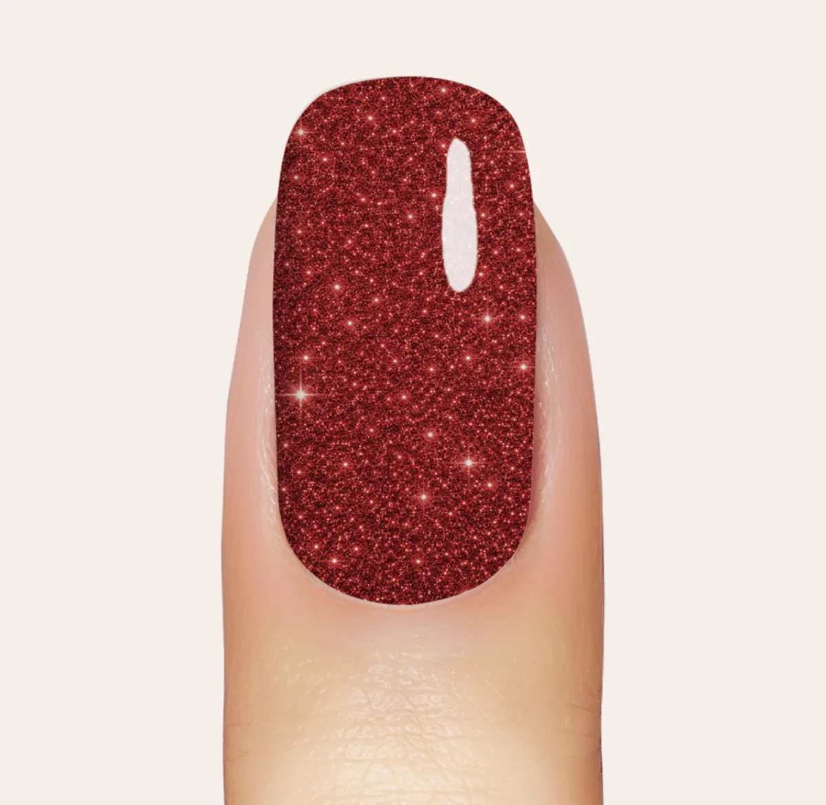 UV Gel: Red Sparkle