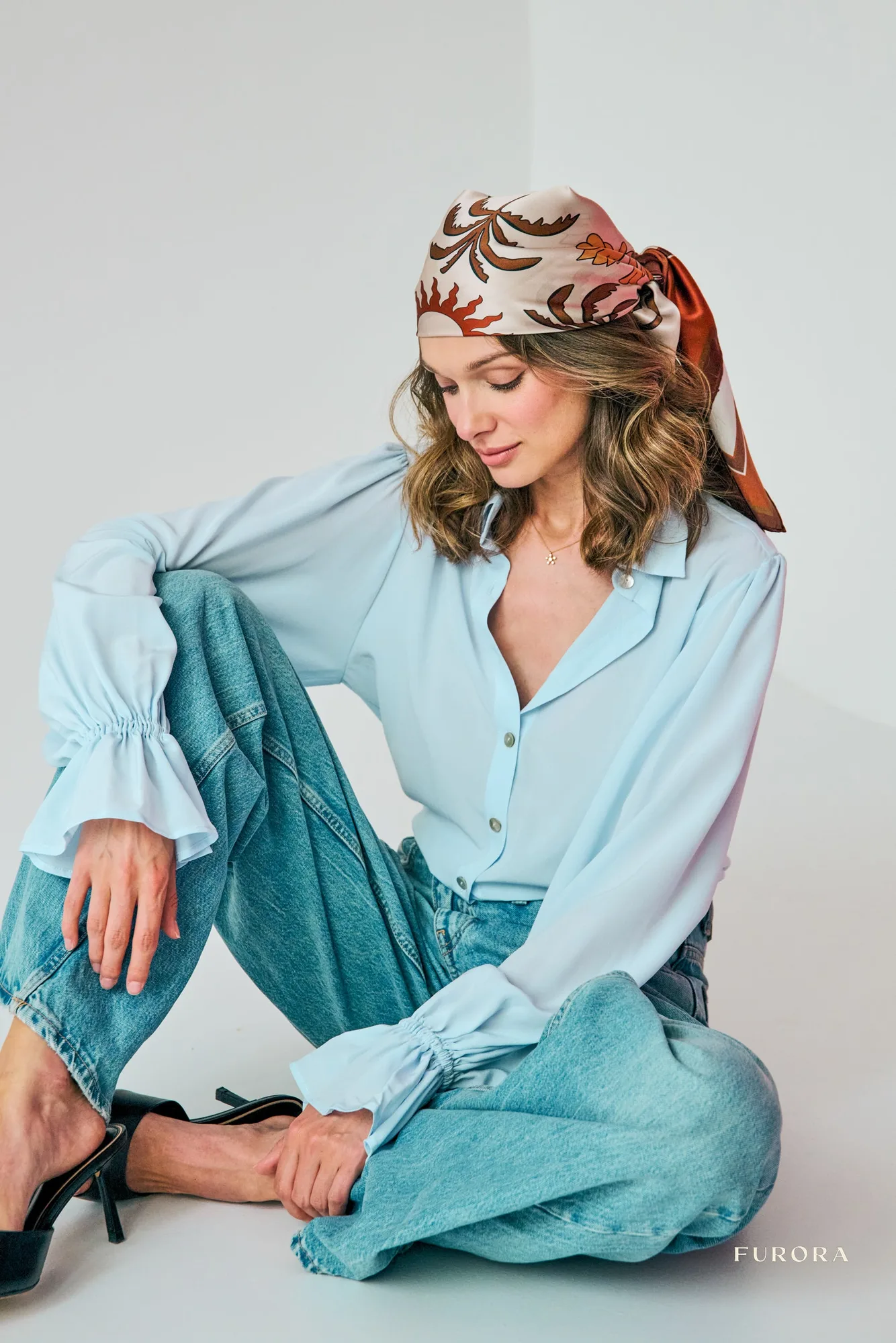 Foulard en soie Eleanor