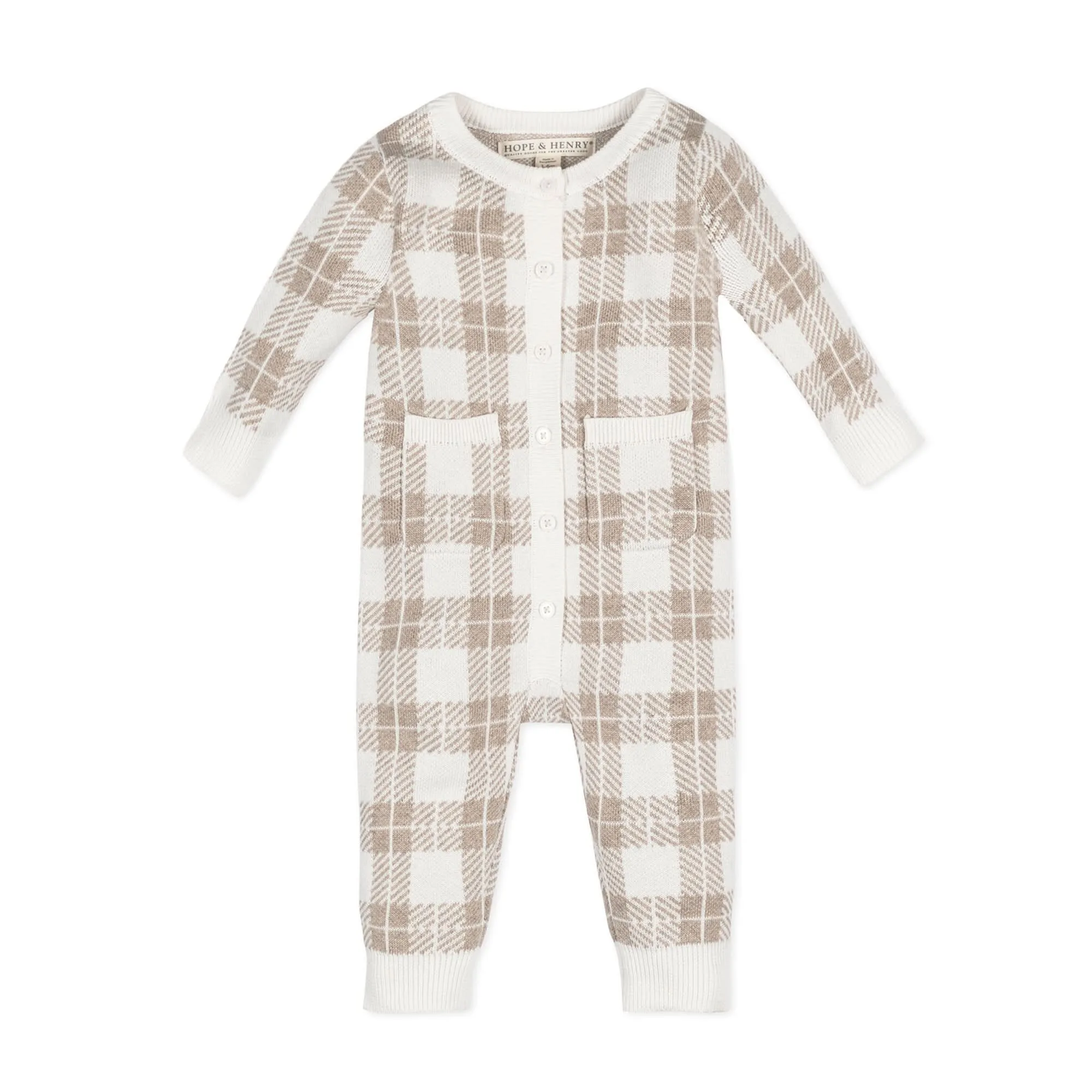 Organic Intarsia Sweater Romper