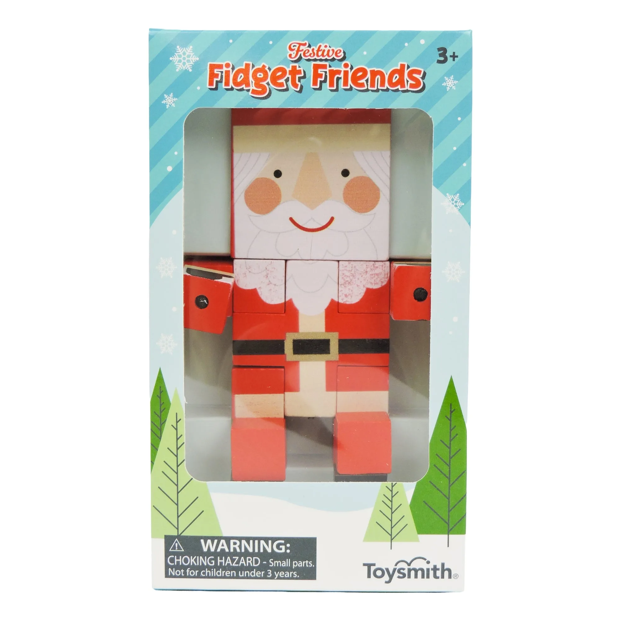 Toysmith Holiday Wood Fidget: Diversión sensorial festiva
