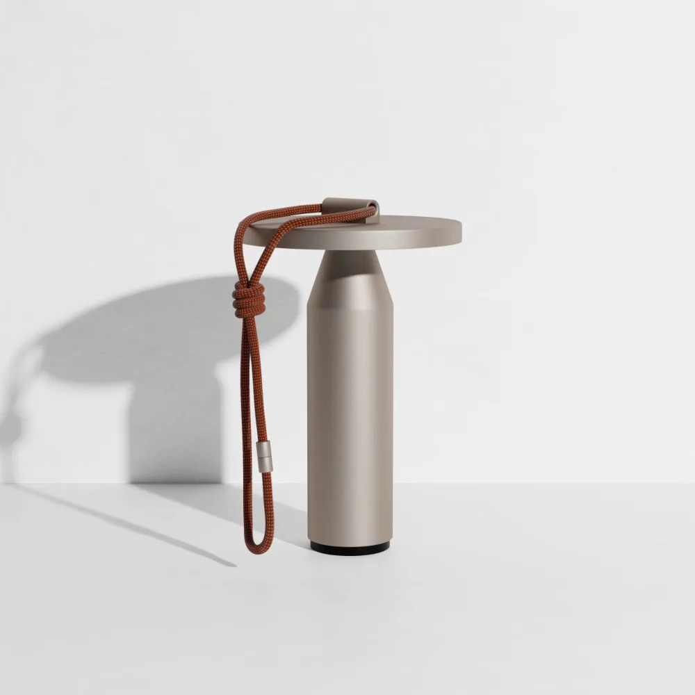 Quasar Large Portable Lamp Grey
