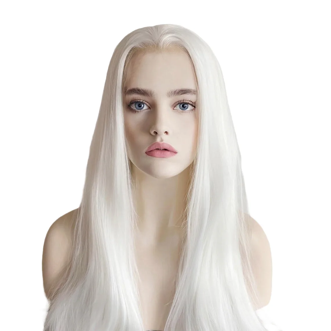 Pflege einer weißen Lace-Front-Perücke mit Witwenspitze