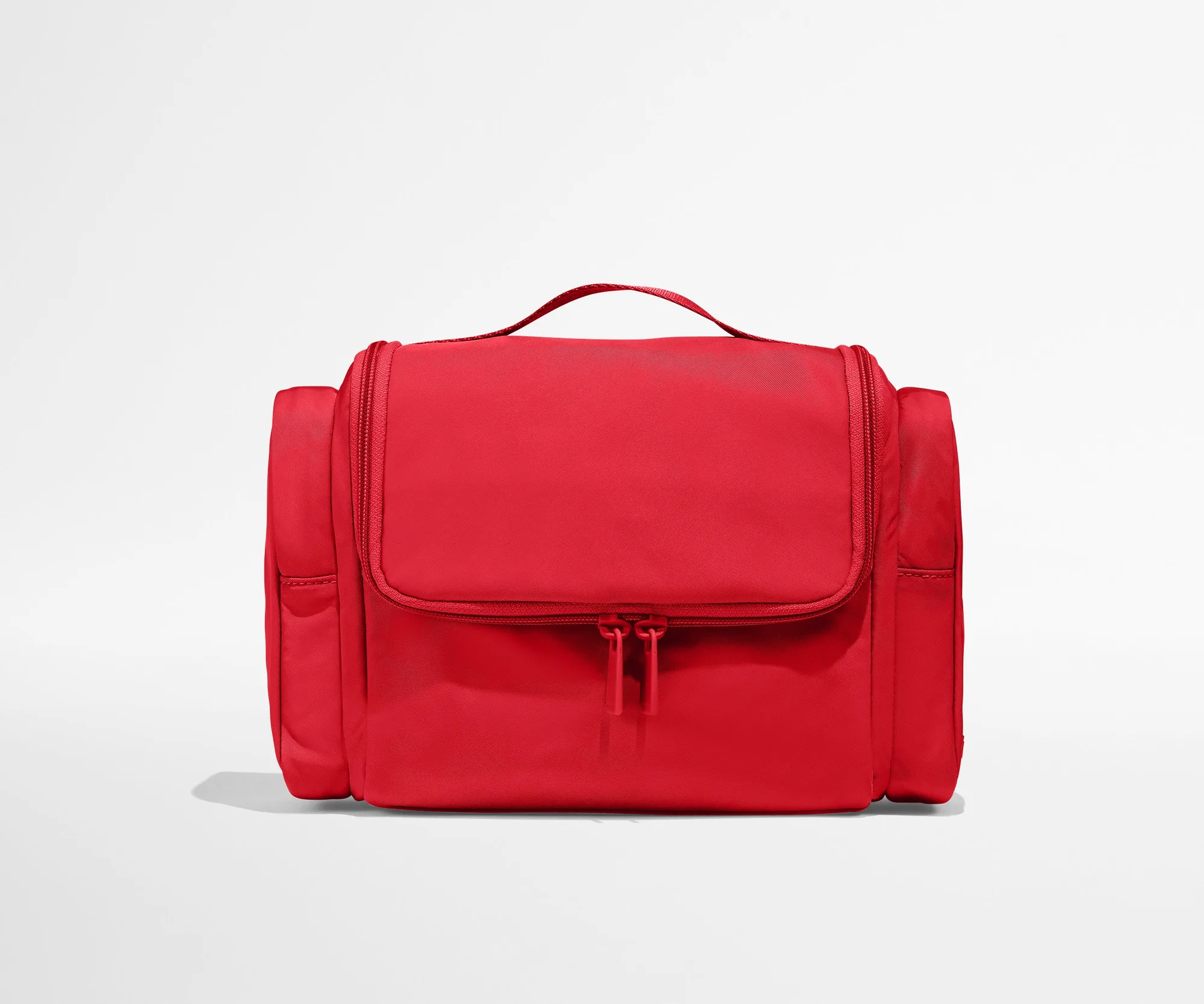 Necessaire de viagem suspenso ultraleve em vermelho cereja
