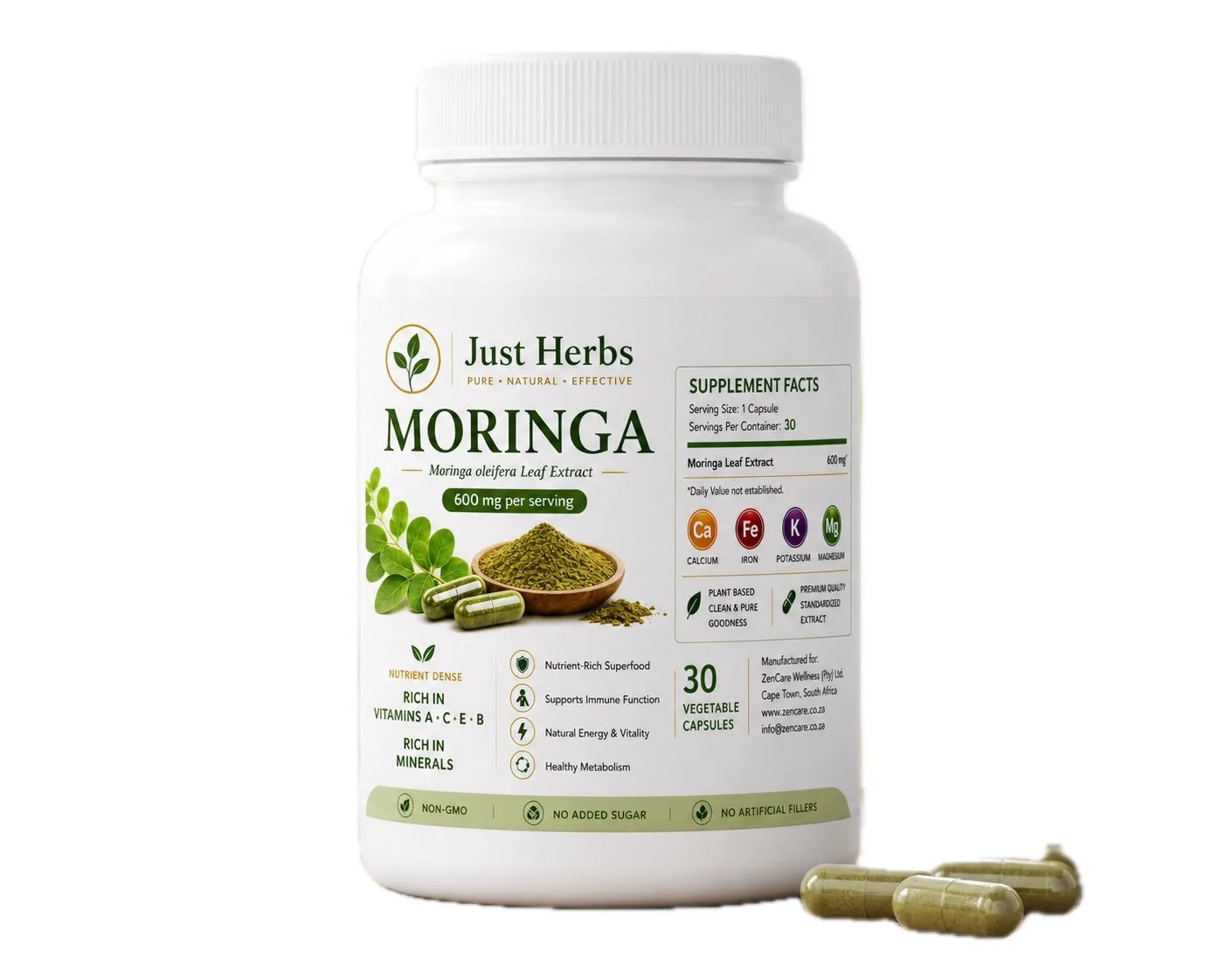 Just Herbs Moringa Capsules