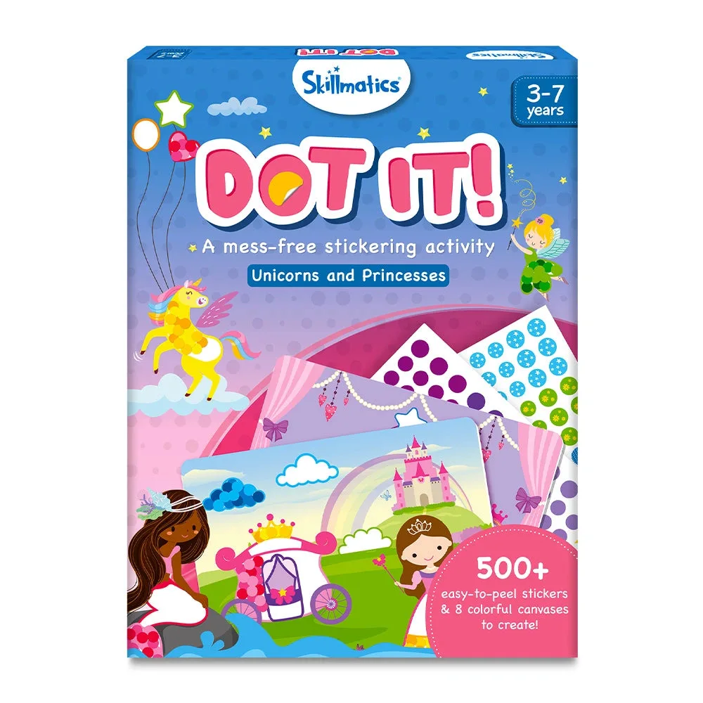Skillmatics Dot It Art autocollant - Licornes et princesses, plaisir sans dégâts pour enfants