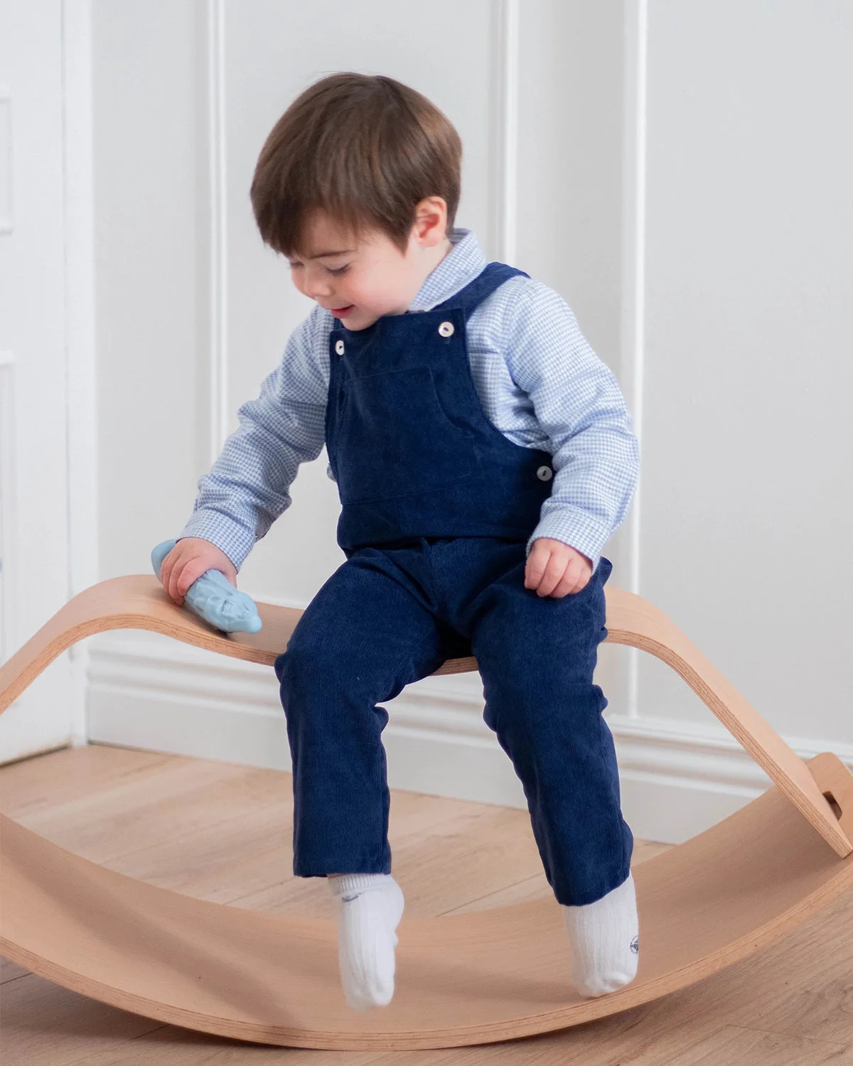 Salopette bébé Octave velours navy