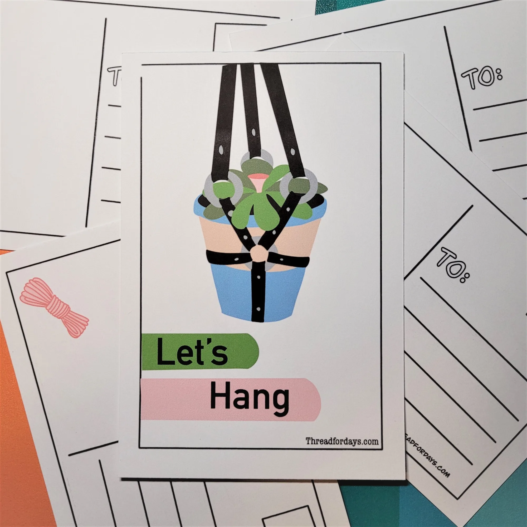 Let's Hang | 4 x 6 Postcard
