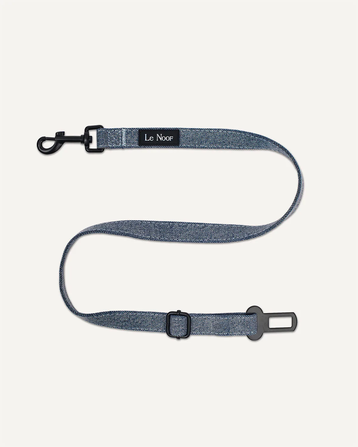 Hellblauer Denim-Sicherheitsgurt für Hunde