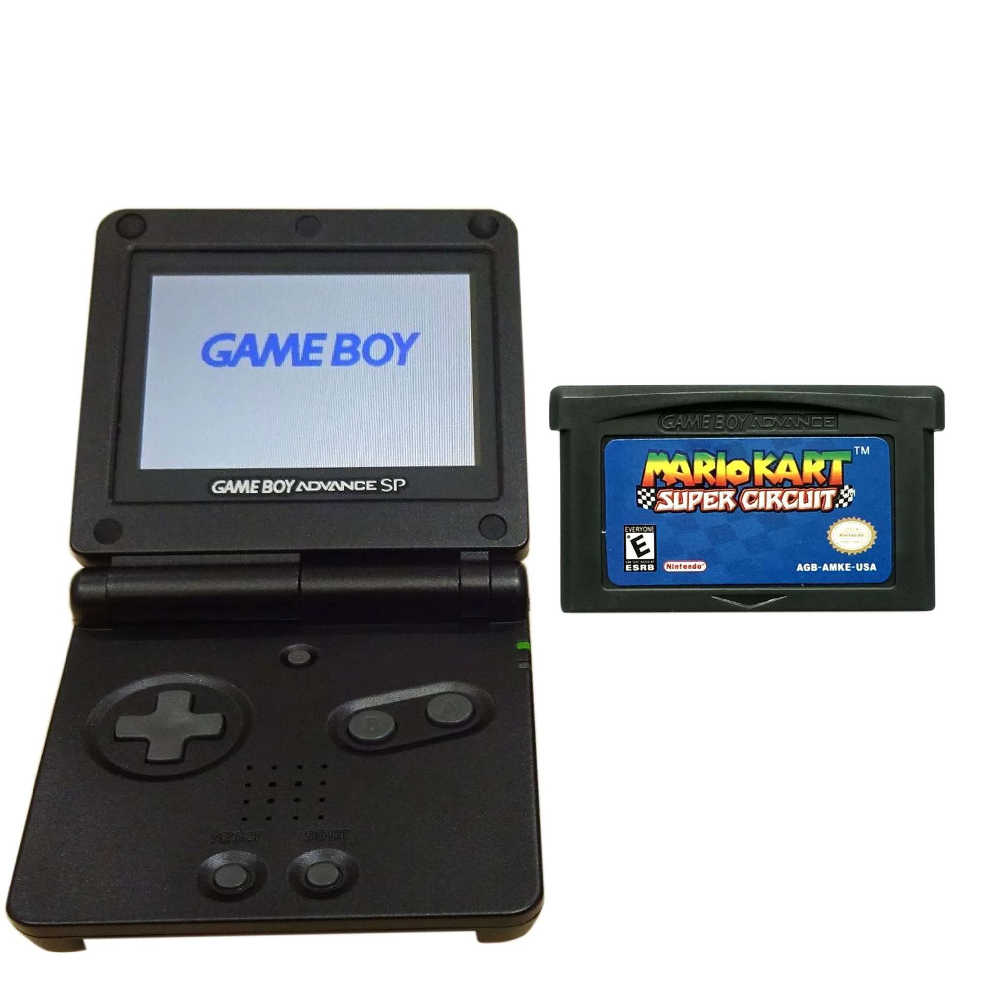 Nintendo Gameboy Advance SP Console: Mario Kart Super Circuit Bundle