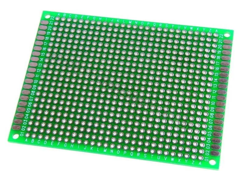 Double-Sided Glass Fiber Prototyping PCB Universal Board (6 x 8cm)