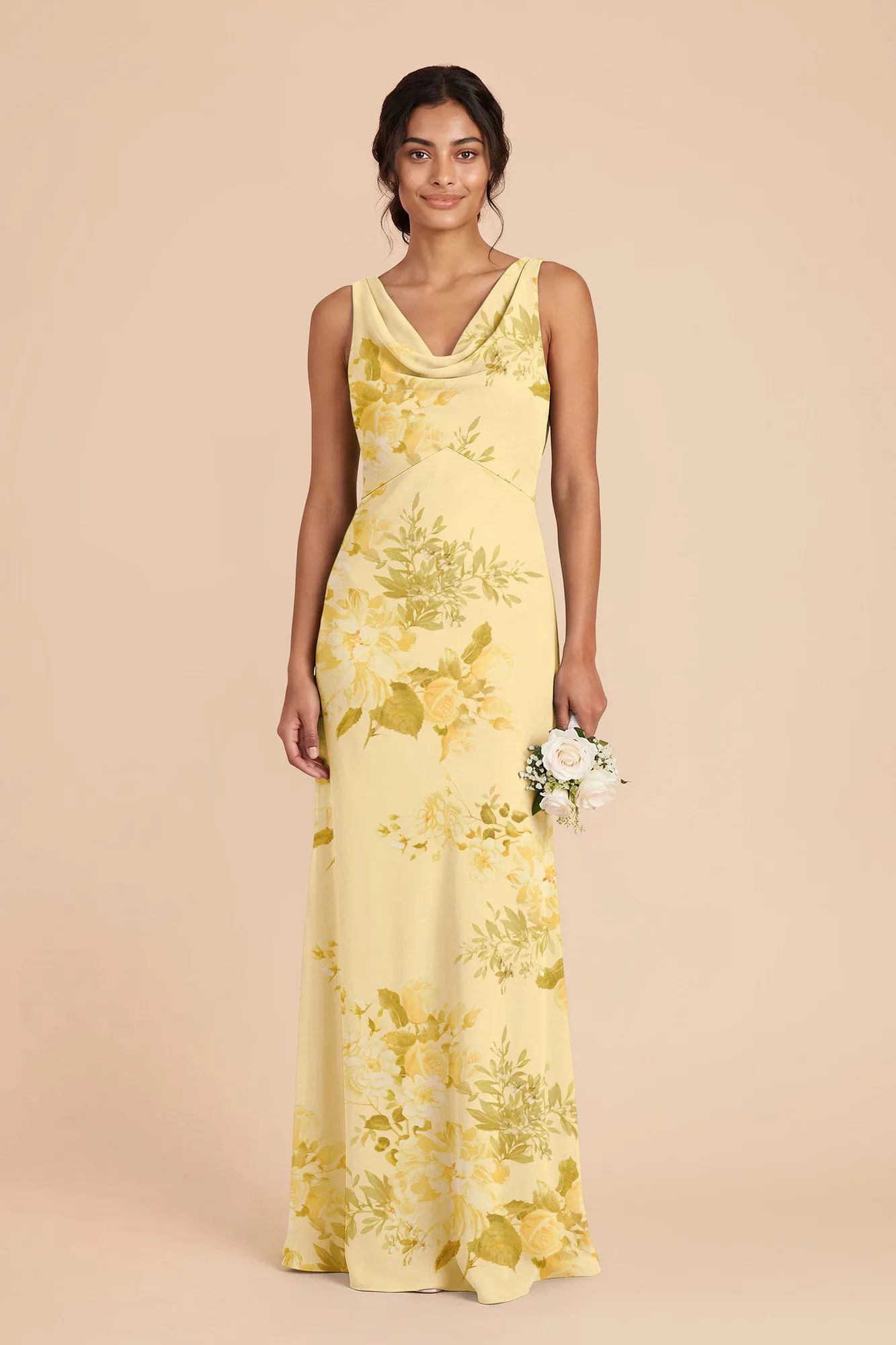 Bonnie Chiffon Dress - Lemon Sorbet Romantic Bouquet