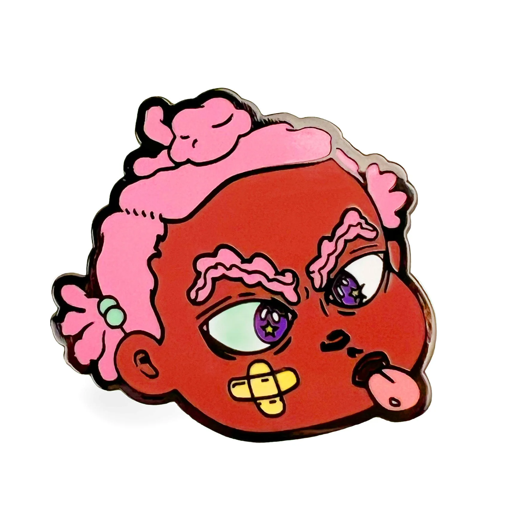 Binky Tongue Out Hard Enamel Pin