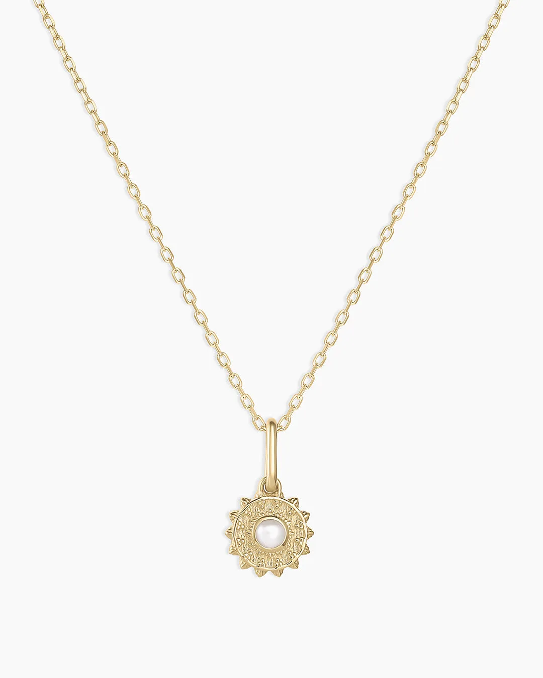 Collana sole in oro 14K con pietra di nascita: un regalo personalizzato