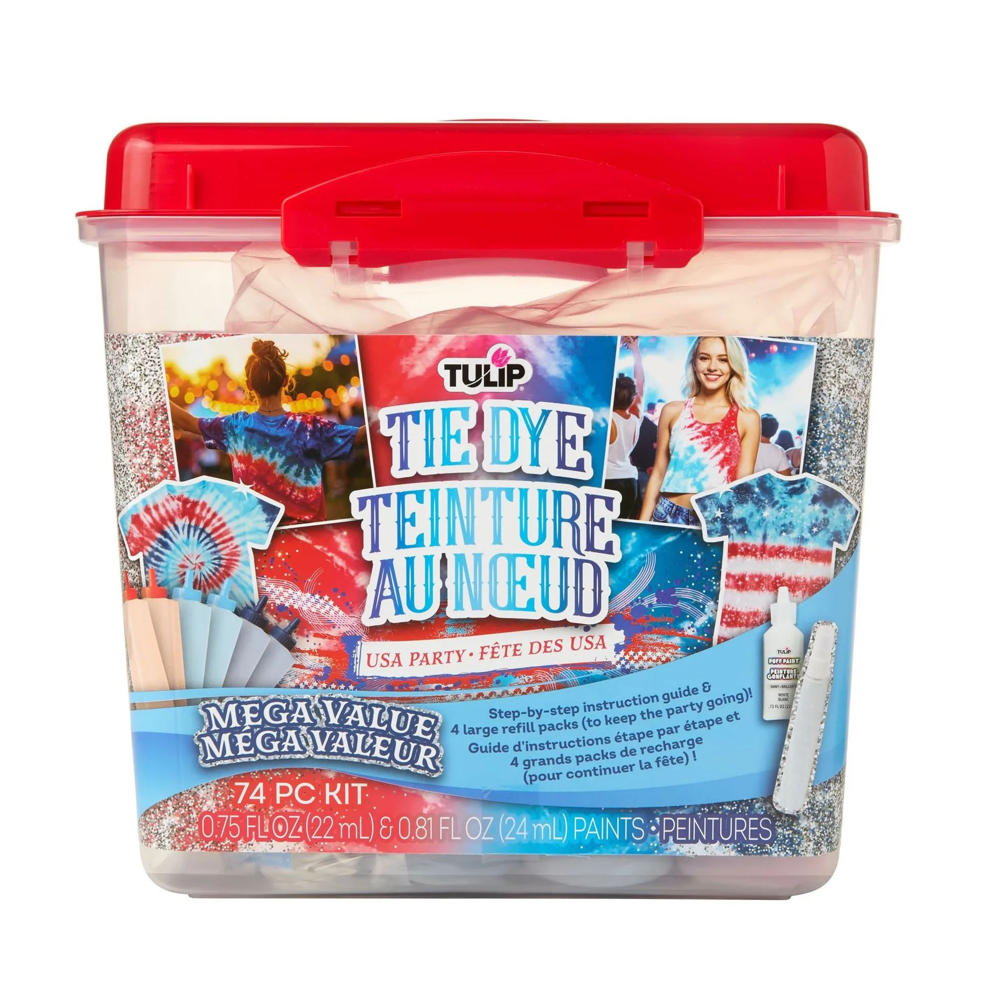 Tulip One-Step Tie-Dye USA Party Mega Value Kit