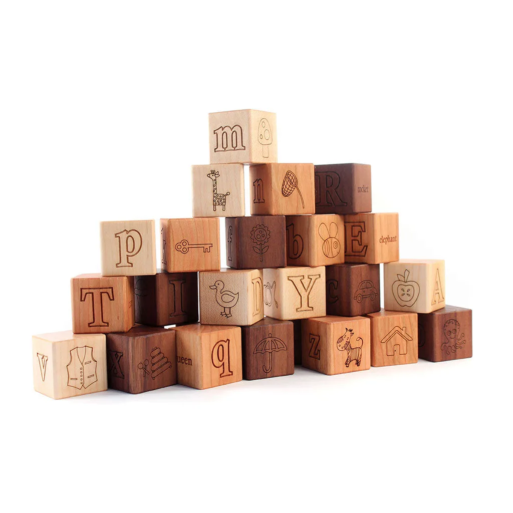 Bilder-Alphabet-Bauklötze