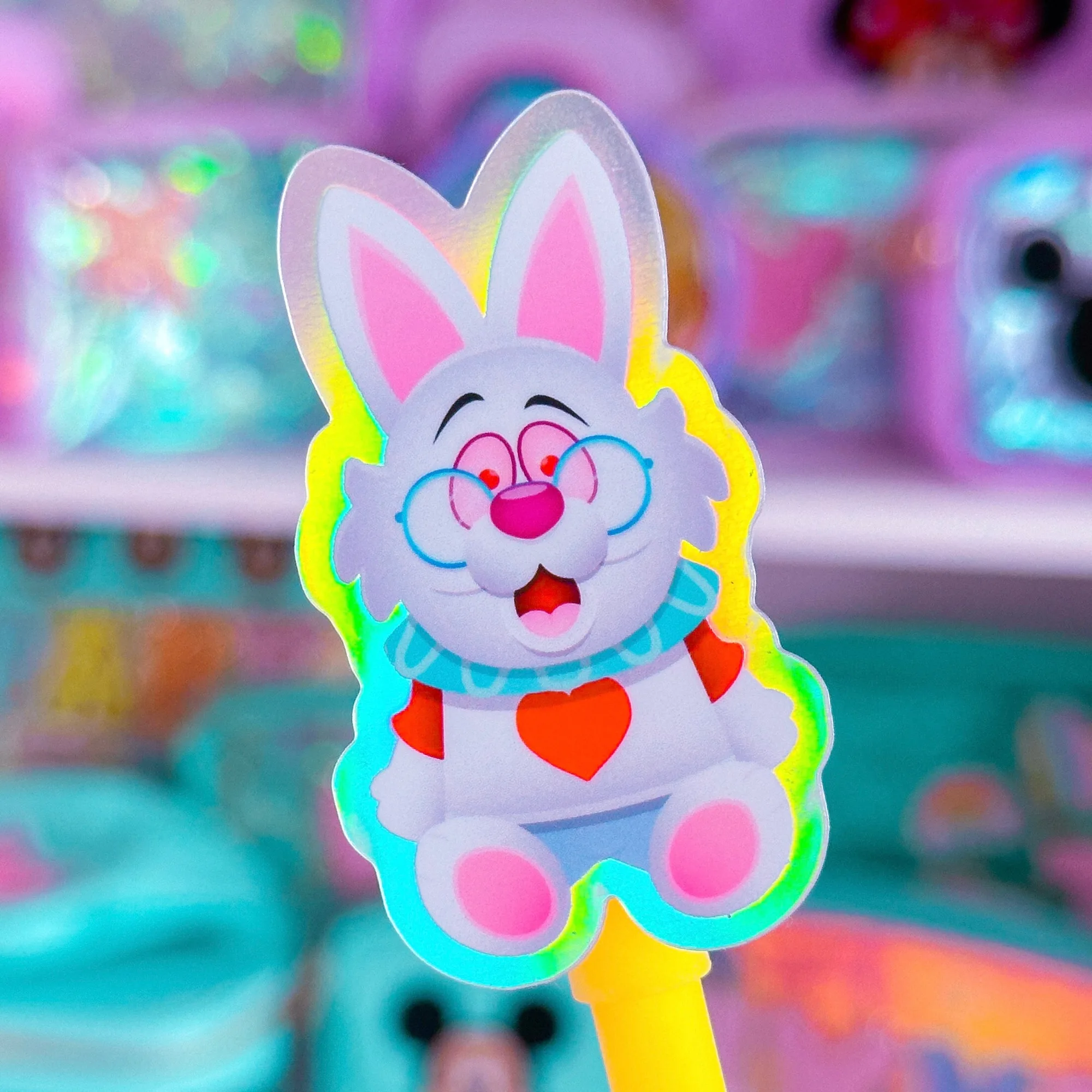 Waterproof Sticker - (Alice In Wonderland) White Rabbit