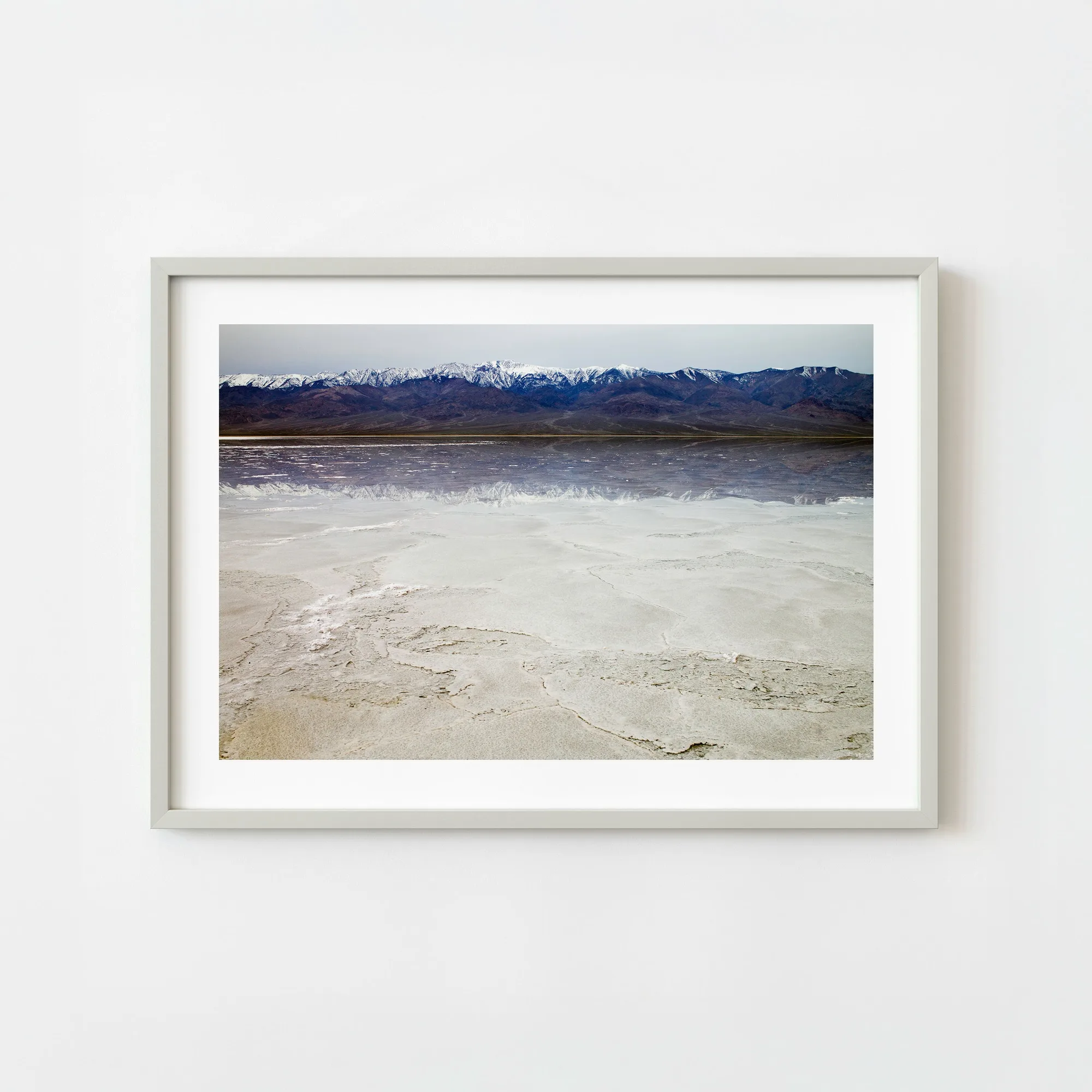 United States California Death Valley Salt Flats Reflection Mountain Landscape Morning Calm Color Wall Art | Limited Edition of 10