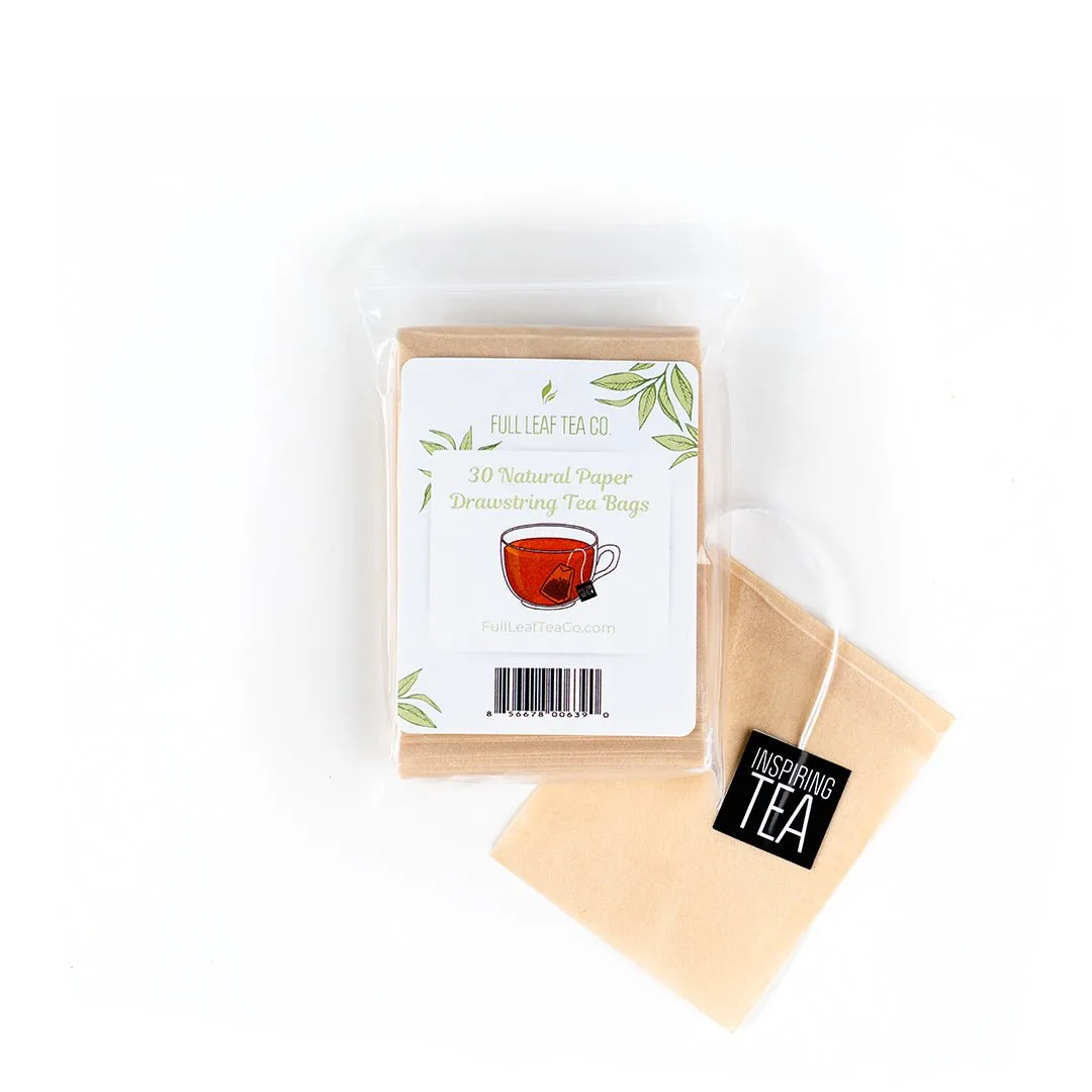 Natural Paper Drawstring Tea Bags