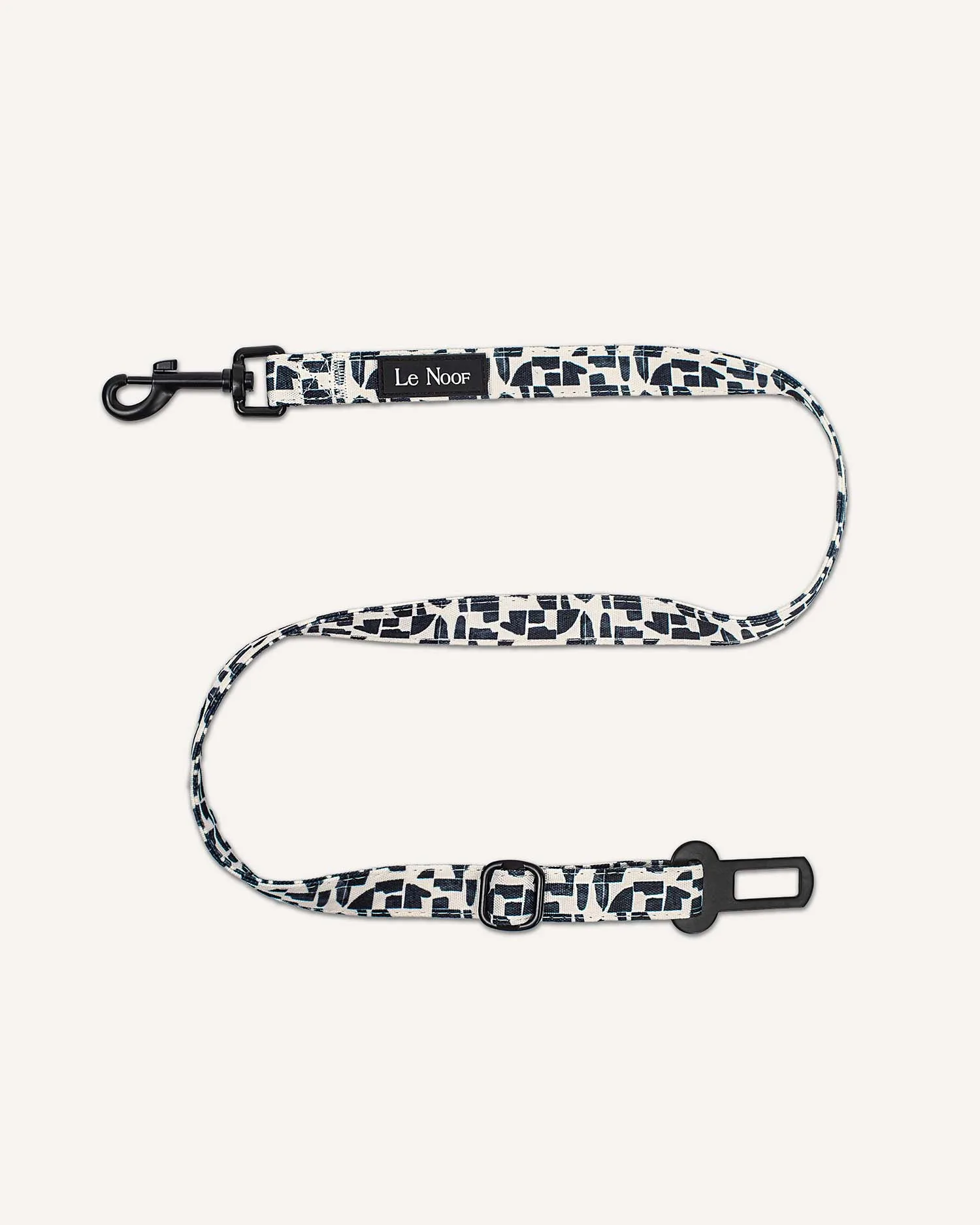 Cinturón de seguridad para perro con estampado geométrico moderno