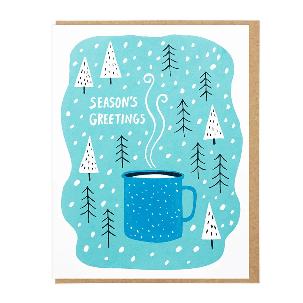 Cómo regalar una taza de esmalte con tarjeta de felicitación