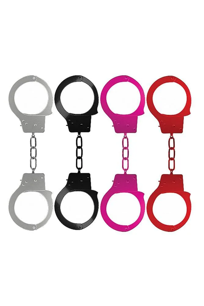 Ouch by Shots Toys - Beginner Metal Handcuffs - Assorted Colors