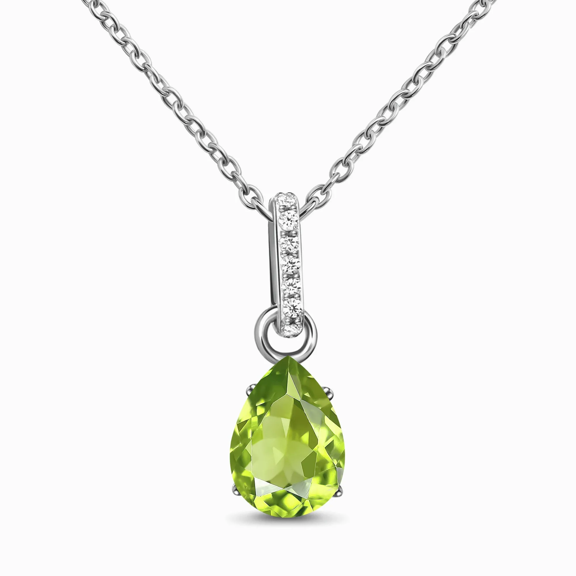 Peridot-Halskette Sway - August-Geburtsstein