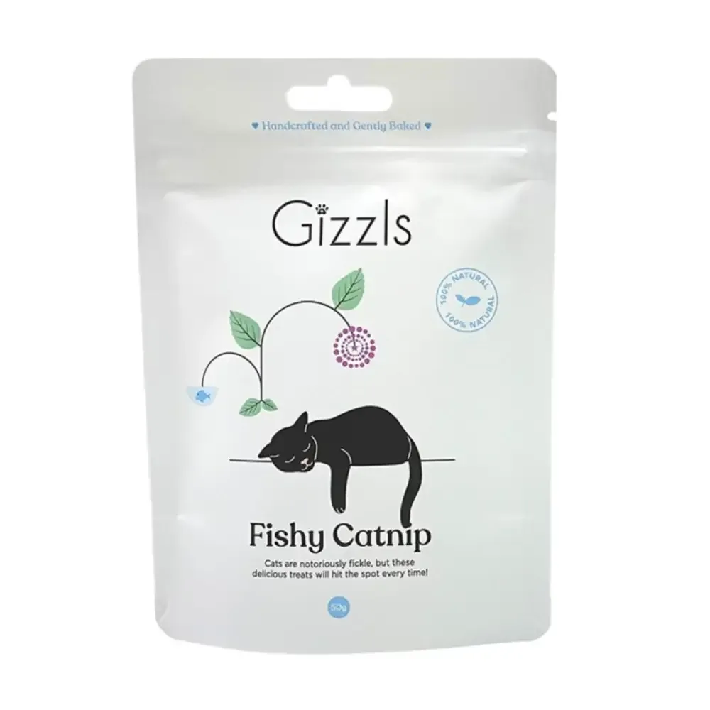 Gizzls Catnip Fish Treats