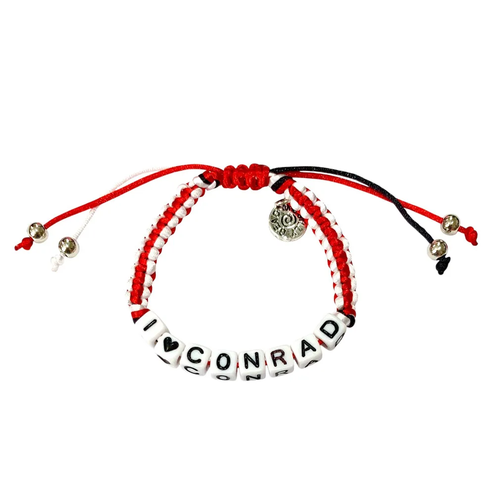 Hickory Crawdads I Heart Conrad Friendship Bracelet