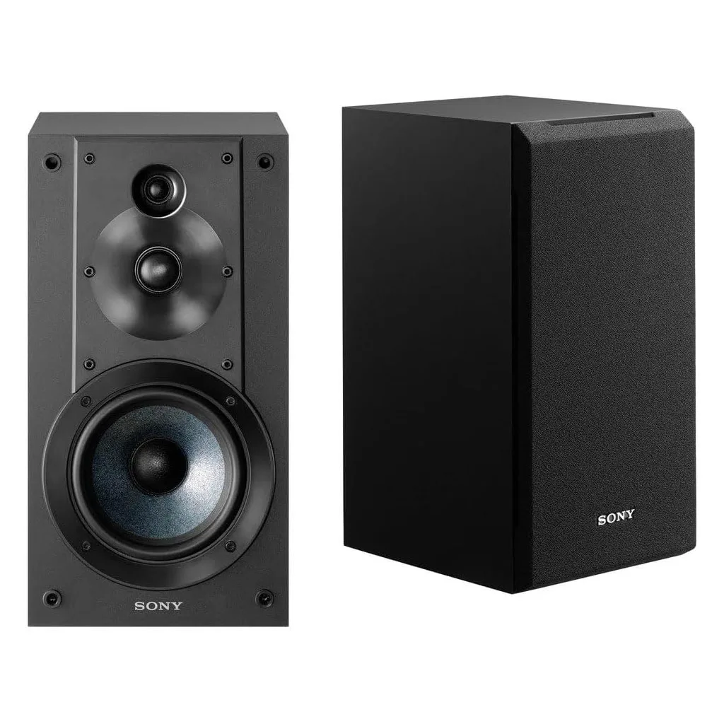 Sony SSCS5 3-Way 3-Driver Bookshelf Speaker System (Pair) – Black