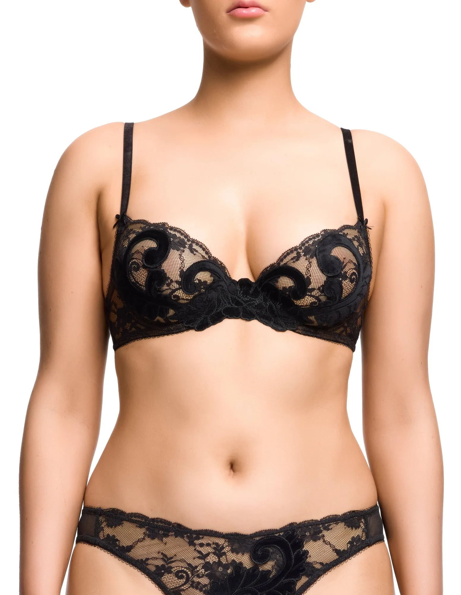 Soutien-gorge plunge Velveteese - Noir