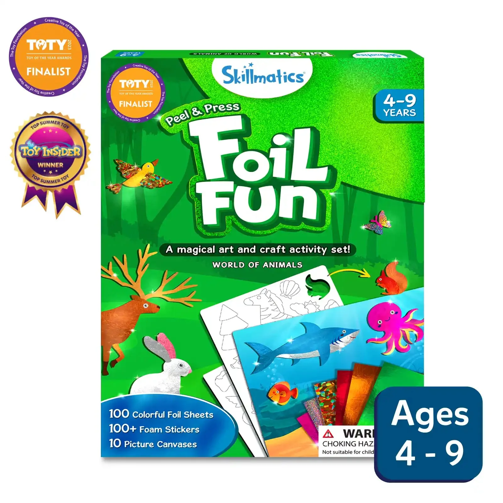 Foil Fun: Welt der Tiere | Sauberes Kunstset (Alter 4-9)