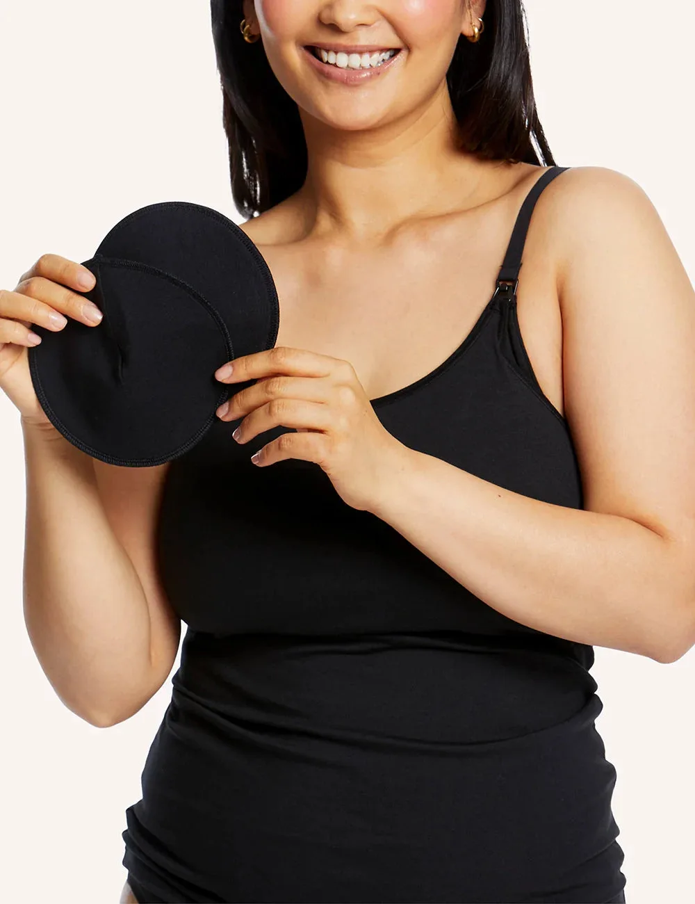 Maternity Reusable Nursing Pads - Black