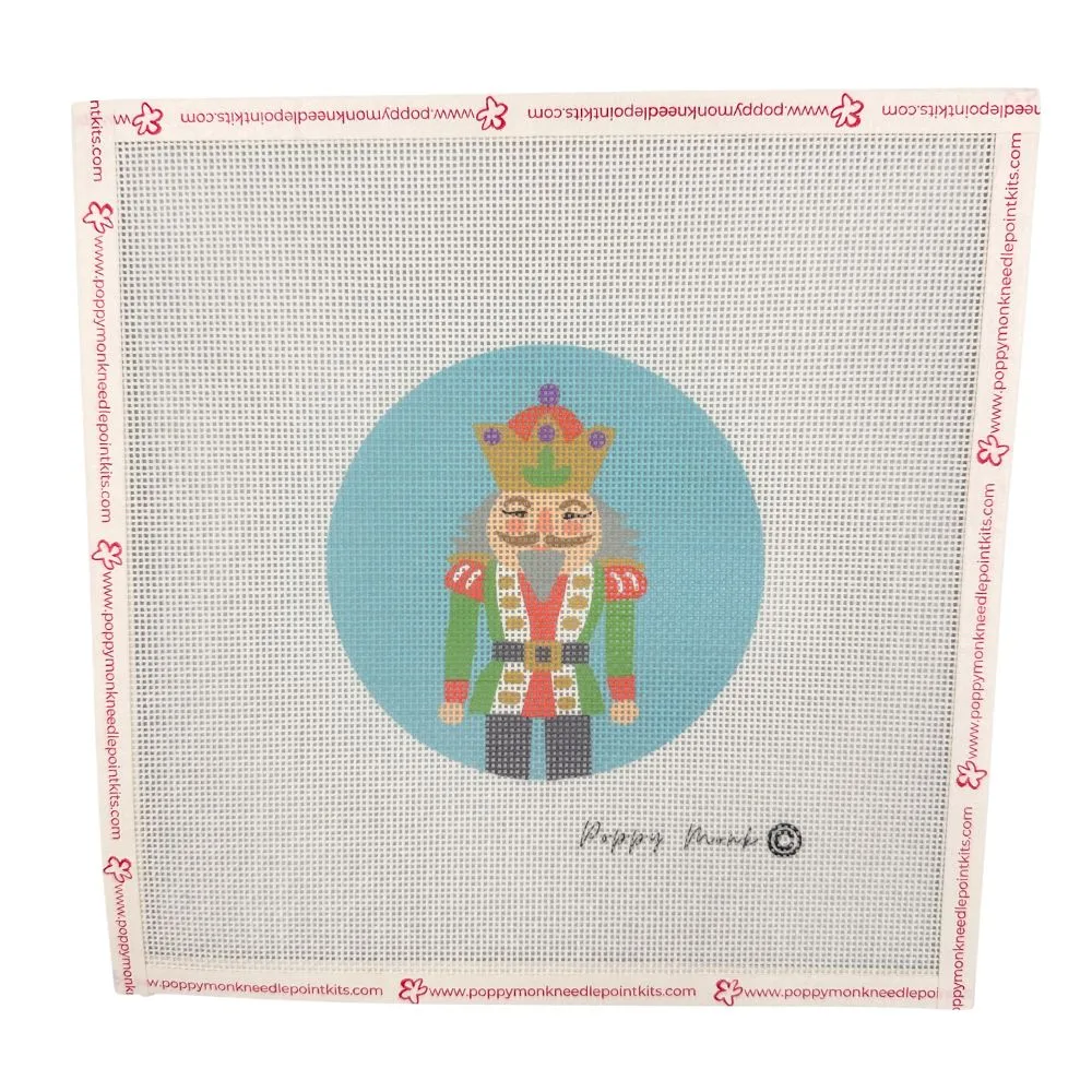 Nutcracker Needlepoint Round CANVAS ONLY