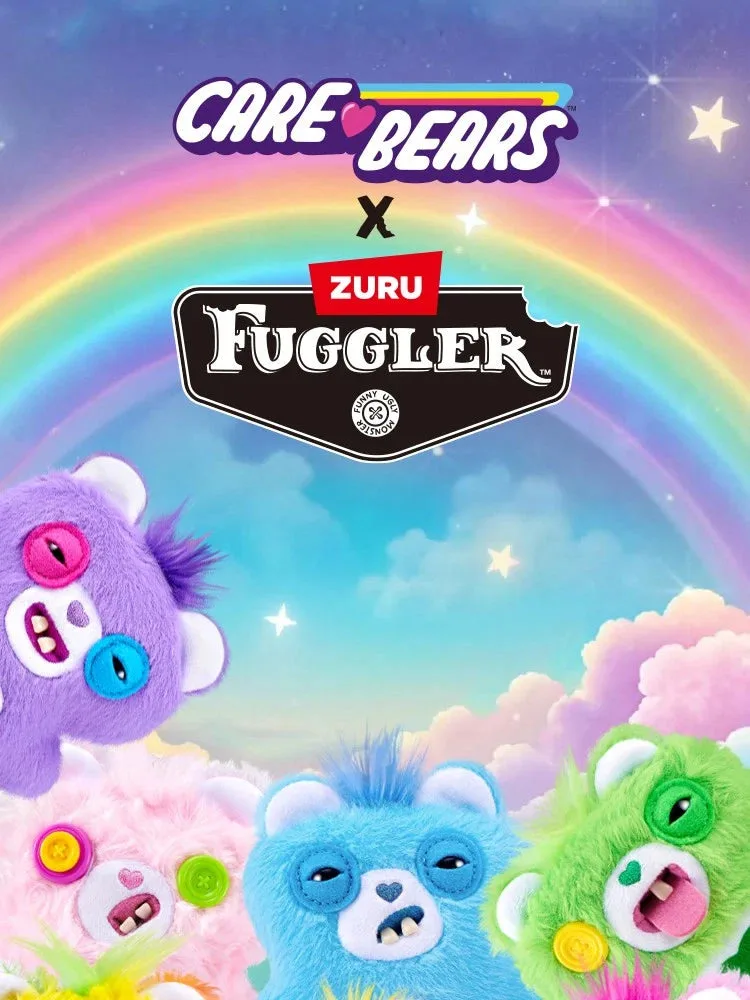 Fuggler Heart Care Bear Monster Keychain Plush Blind Box